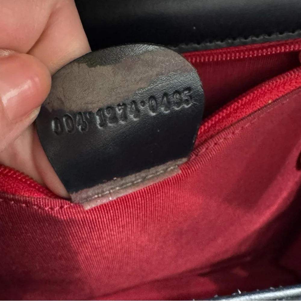 Gucci Vintage Black Leather Clutch/Shoulder Bag - Picture 11 of 17